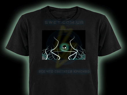 Мужская Яркая футболка с эквалайзером Cyber Flame