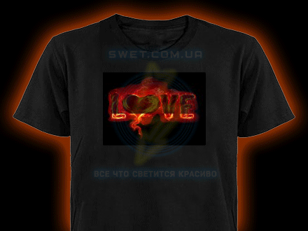 Молодежная футболка с эквалайзером Fire Love
