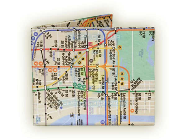 Оригинальный кошелек Mighty Wallet NYC Subway map