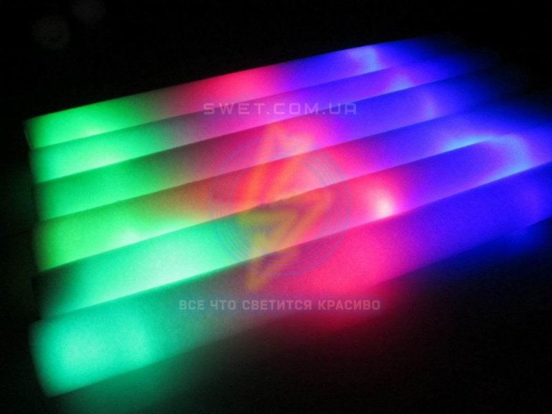 Светящаяся палочка LED поролоновая 48х4см