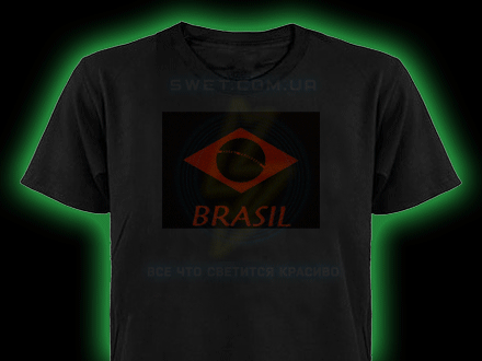 Модная мужская футболка с эквалайзером Бразилия