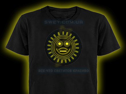 Светящаяся футболка с эквалайзером Ацтек