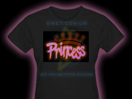 Женская футболка с эквалайзером Принцесса