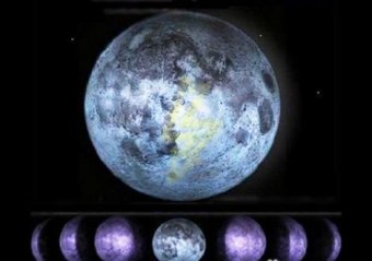 Светильник ночник Луна 12 фаз настенный с пультом купить Киев Украина